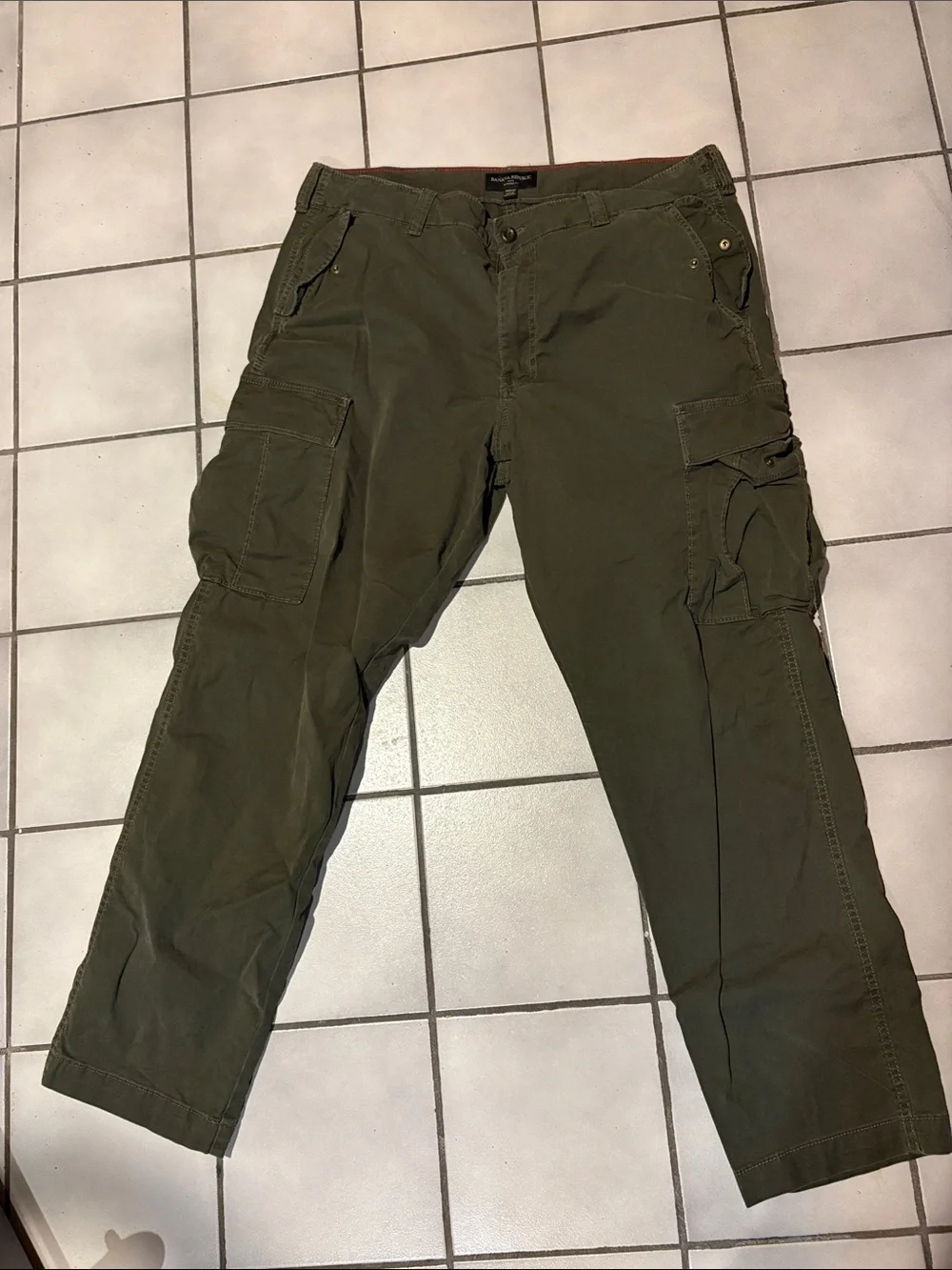 Banana Republic Olive Cargo Utility Pants 36x32